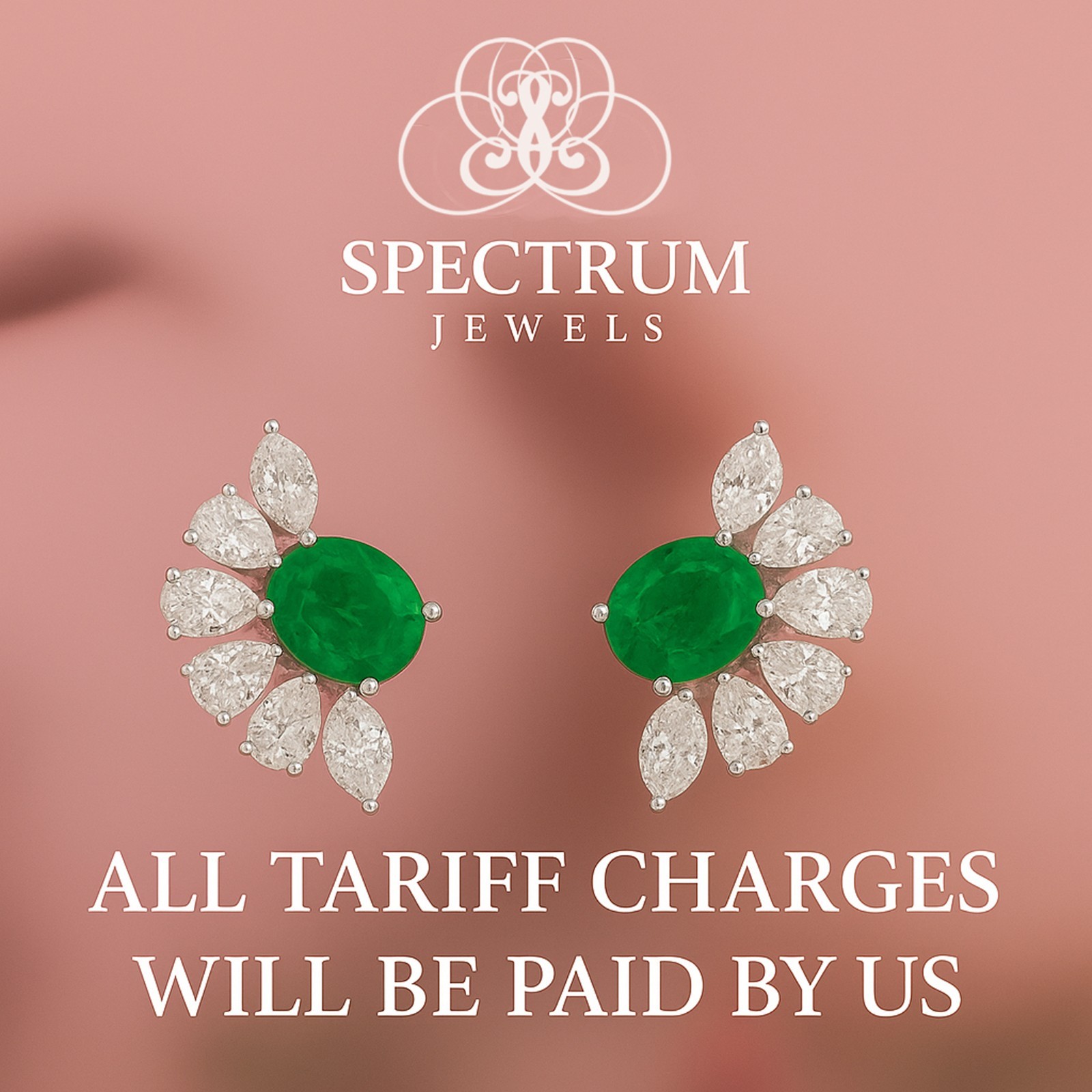 10.35 Tcw Lab Grown CVD Diamond Zambian Emerald Climber Earrings 18k White Gold