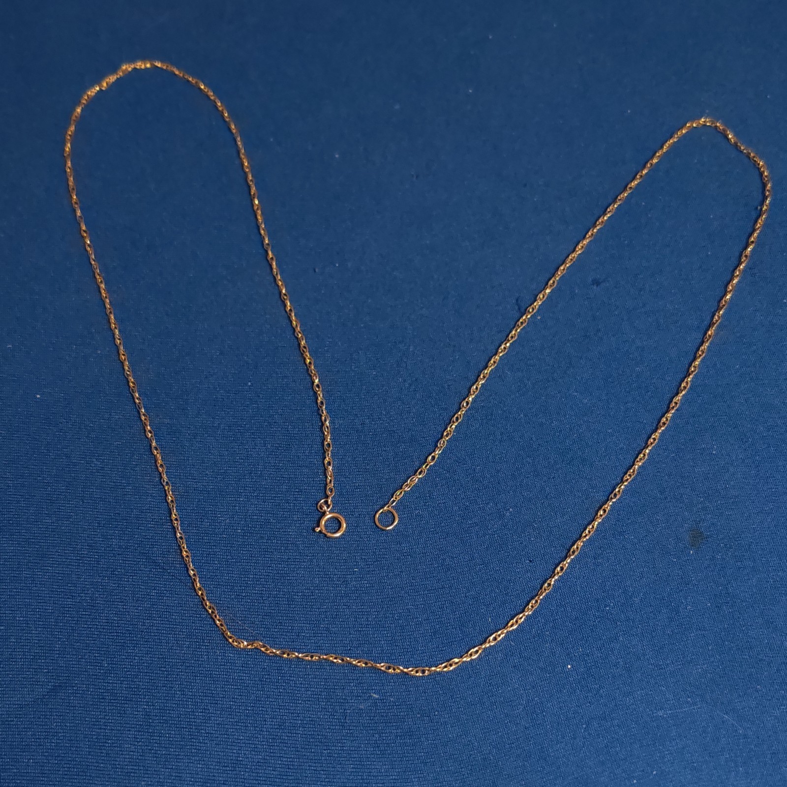 9ct 9k 375 Yellow Gold Chain 23.5″ 59.5cm Necklace 1.72g