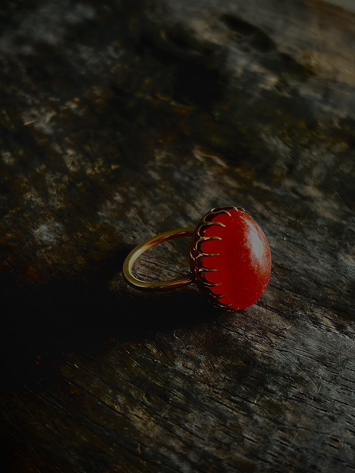 ANTIQUE CABOCHON CARNELIAN || Solid Gold Ring