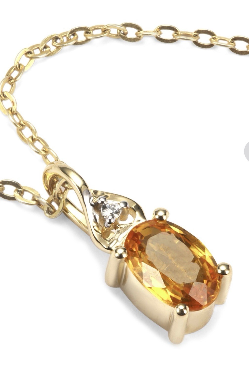 Gemporia 9k Gold Pendant • Not-Enhanced Certified Lotus Sunset Sapphire BNWT COA