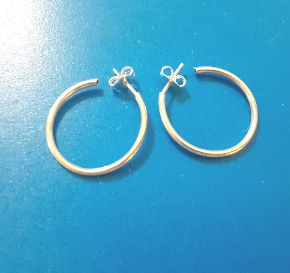 925 Sterling Silver Hoop Earrings 2mm*20 mm