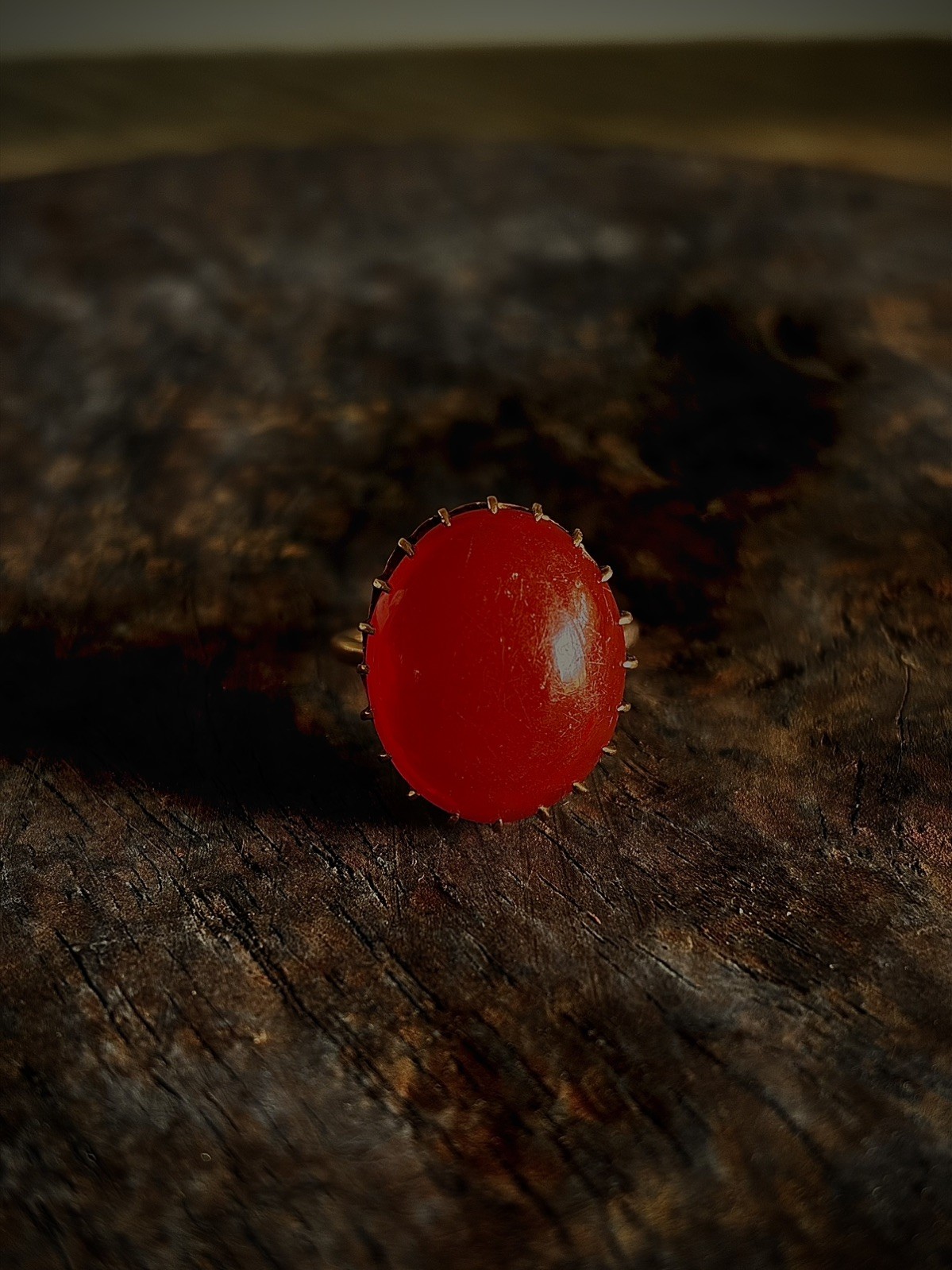 ANTIQUE CABOCHON CARNELIAN || Solid Gold Ring