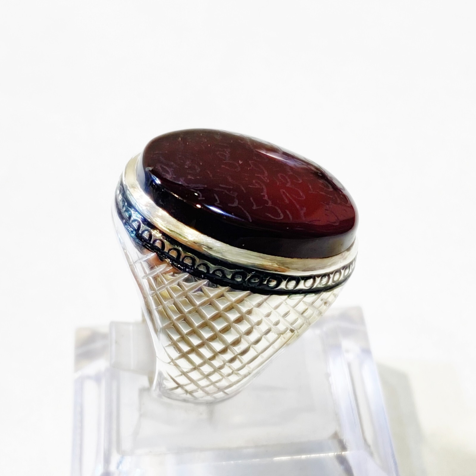 Aqeeq Yemeni Kabadi Aqeeq Agate Akik Haqiq Stone Hand Engraved لوح قرآنی