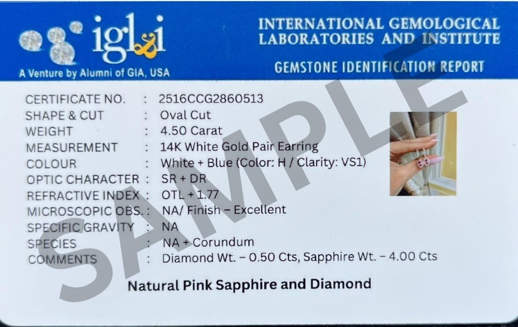 4.10 Ct Emerald Cut Natural Aquamarine Diamond Wedding Earring 14K White Gold
