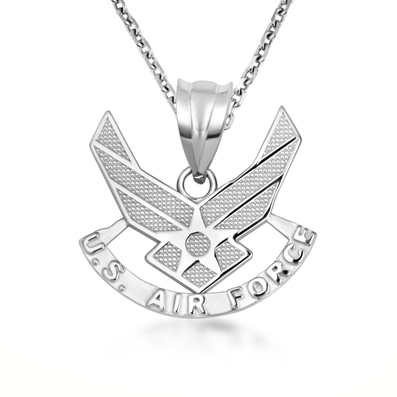 Gold United States Air Force Emblem Officially Licensed Pendant Necklace