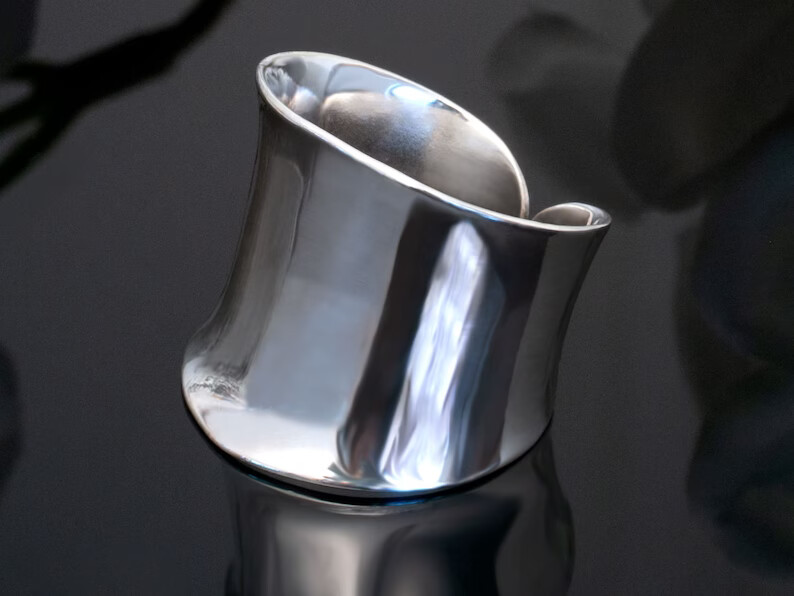 Silver Ring Solid 925 Sterling Silver Band & Statement Handmade Ring All size