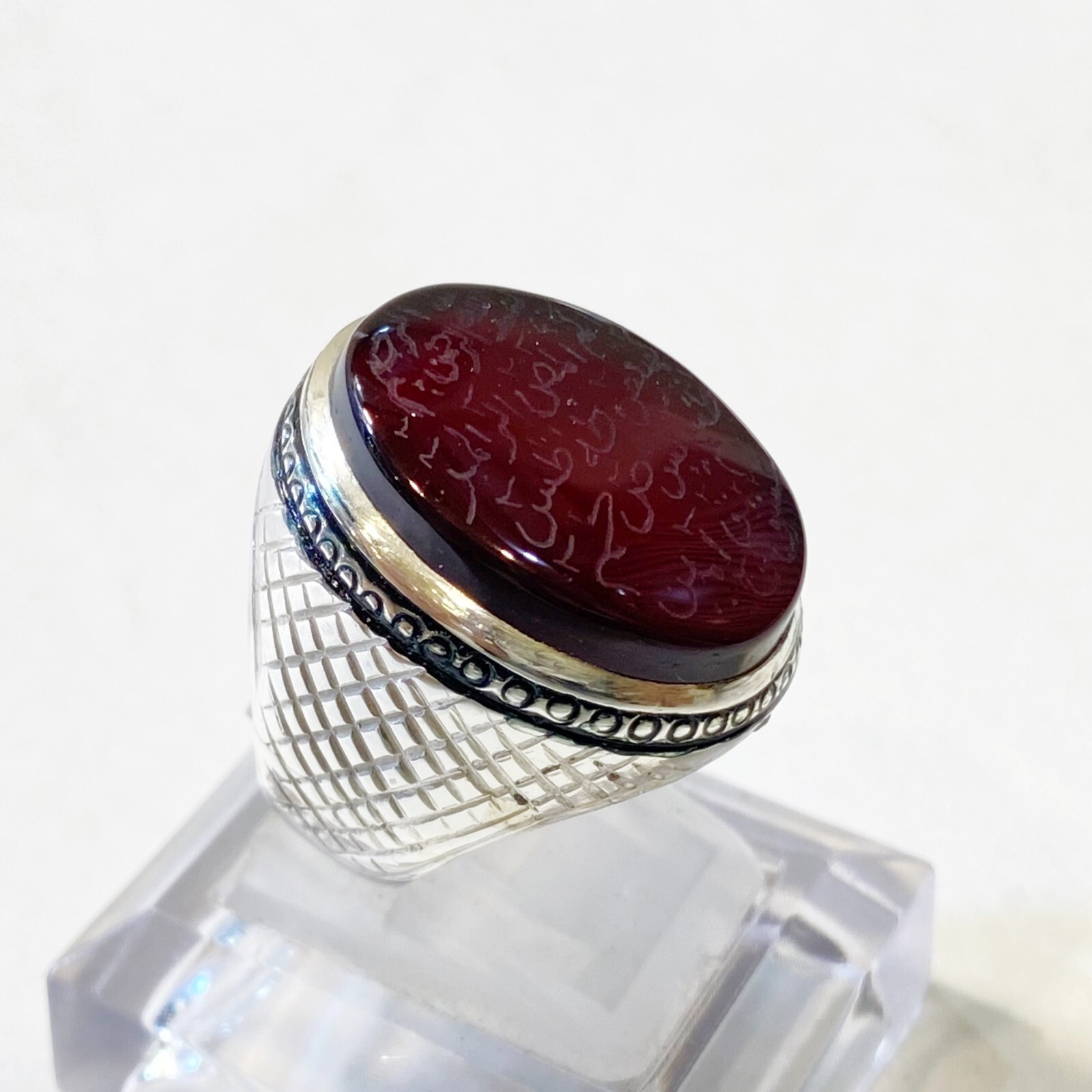 Aqeeq Yemeni Kabadi Aqeeq Agate Akik Haqiq Stone Hand Engraved لوح قرآنی