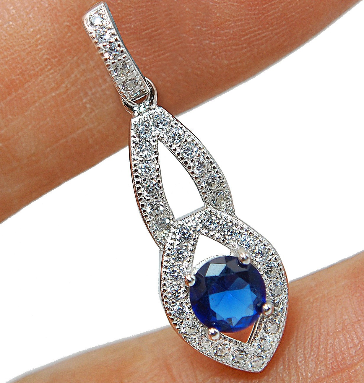 1CT Heat Treated Kyanite 925 Sterling Silver Pendant Jewelry CP3-8
