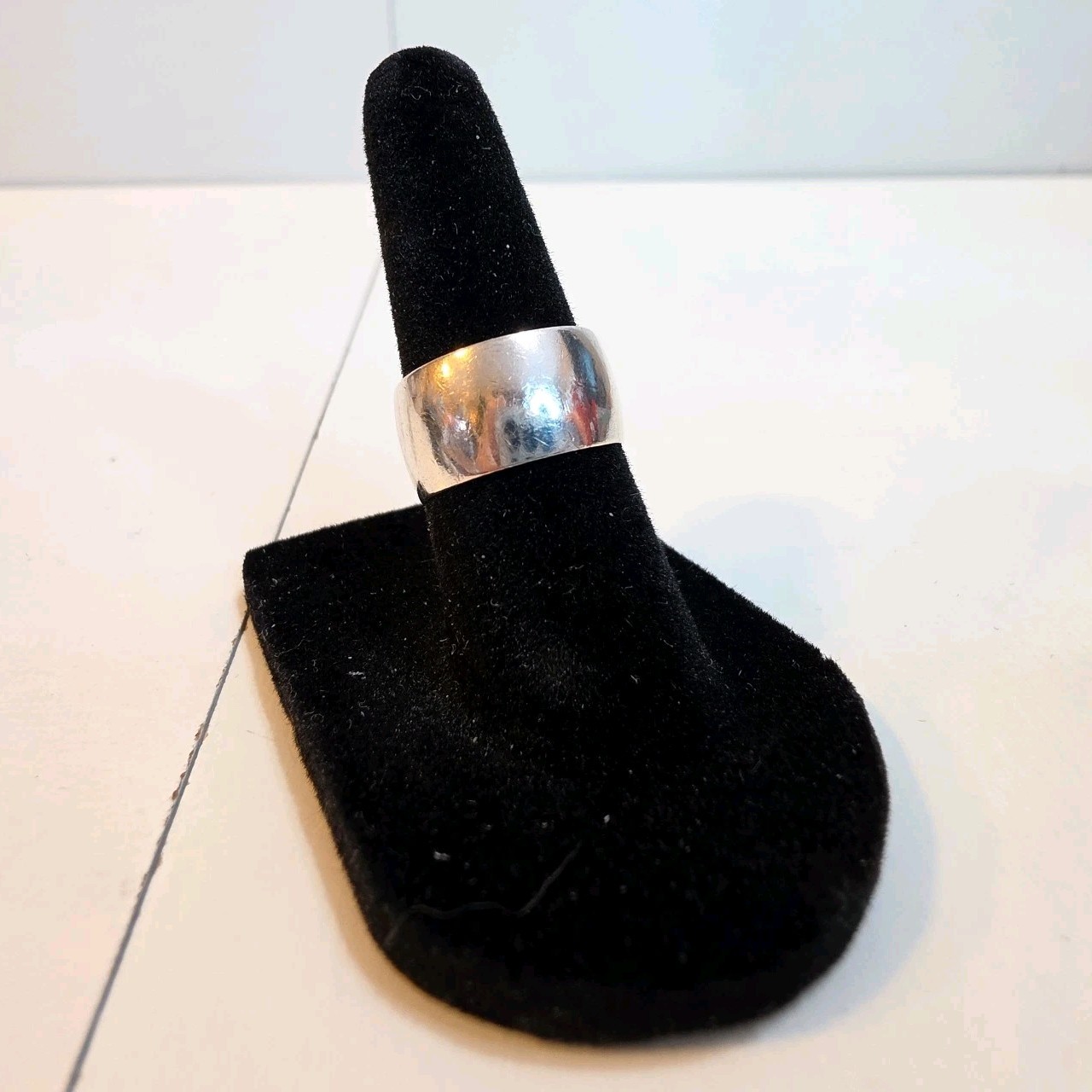 Vintage Sterling Silver Wide Dome Band Ring Size 5.5 6g Minimalist Unisex