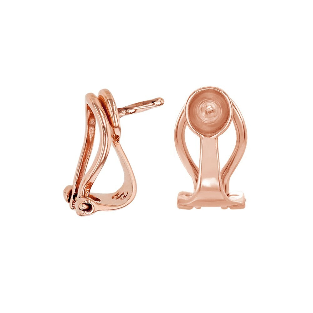 Omega Clip Back Earring Mounting For Pearl