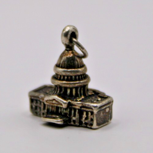 Sterling Silver United States Capitol Building Charm