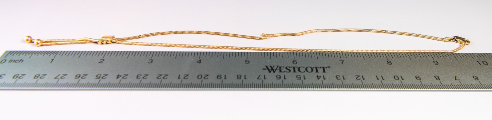 9K Solid Gold Snake Chain Necklace Broken Scrap Repair Jewelry 5.87g 375 MST