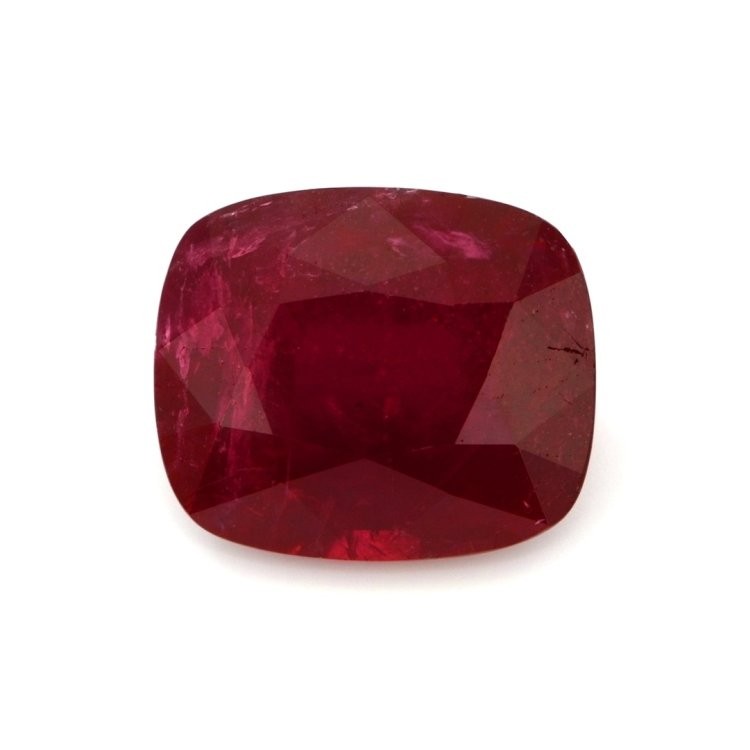Tanzania Cushion Red Ruby 18K Yellow Gold Ring 10.35CT