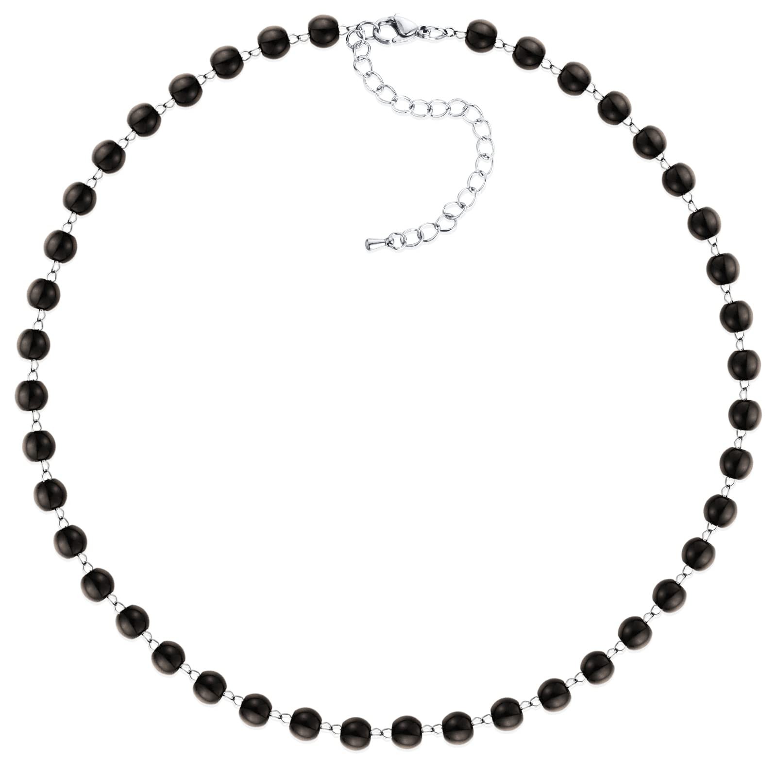 KPOP Necklace Inspired Beads Beaded Necklace Choker Kpop Style Cosplay Stainless